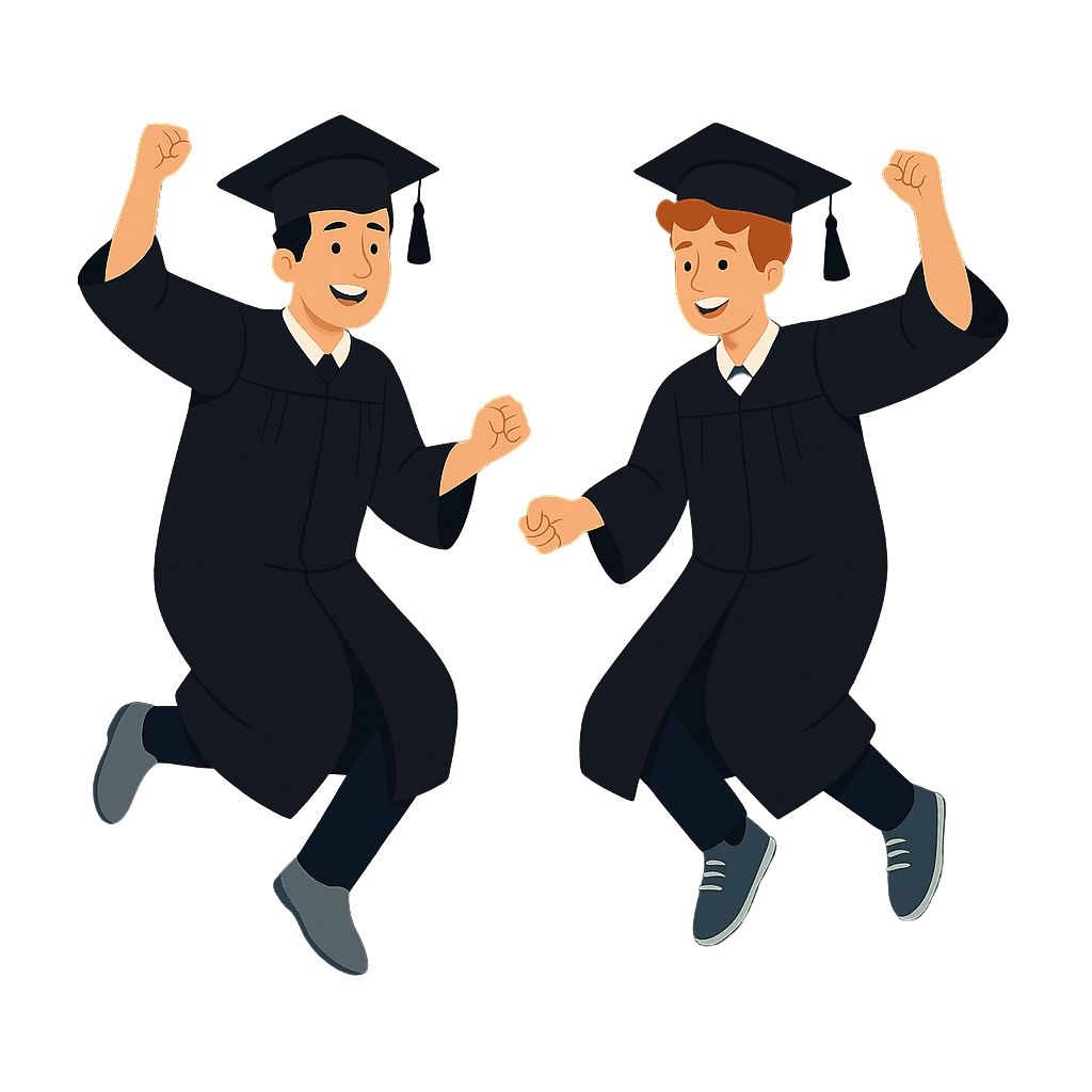 Students collaborating on research